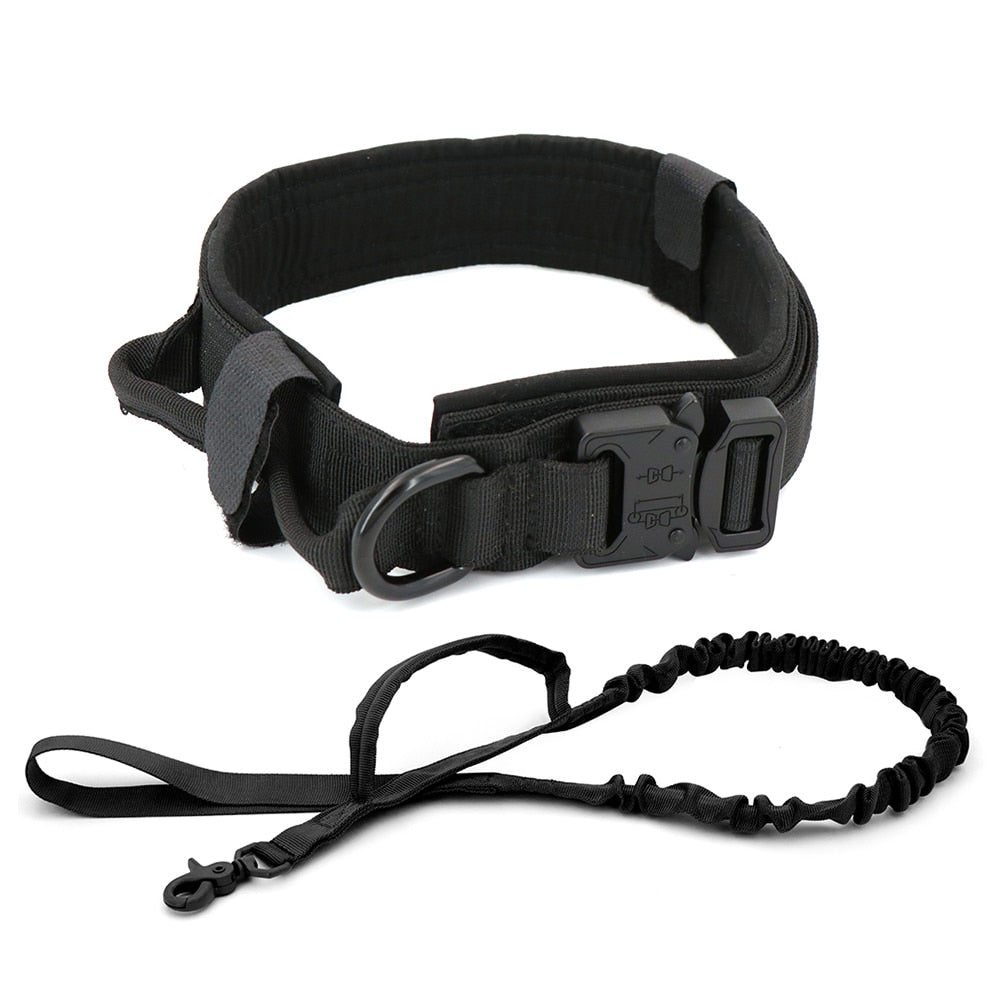 Tactical Dog Collar with D ring and handle
