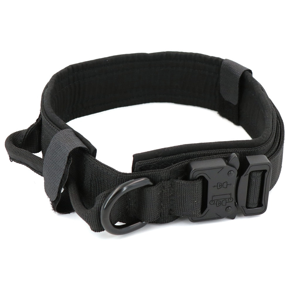 Tactical Dog Collar with D ring and handle