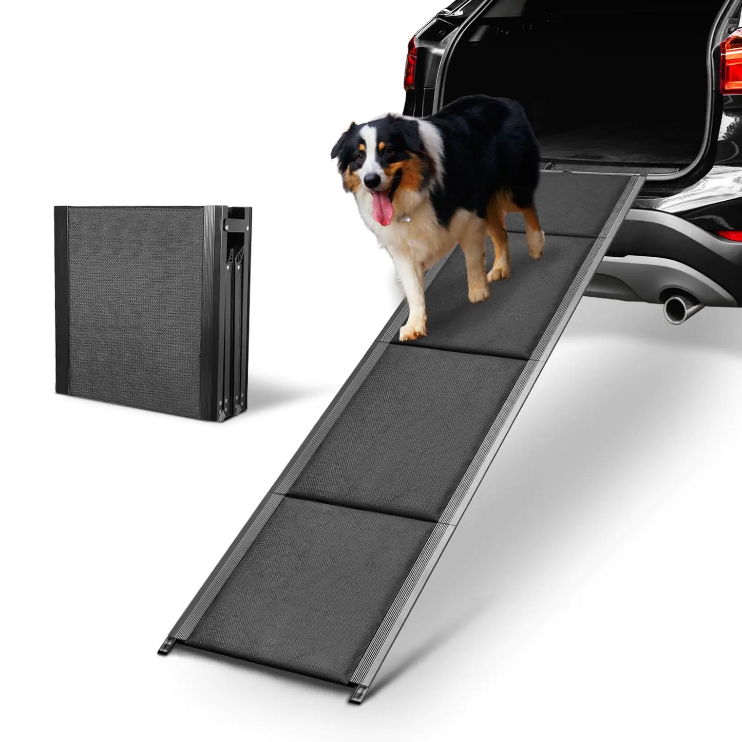 Dog Damps for Car Portable Car Ramps for Large Dogs up to 250LBS,63x17.3 Inches Easy-Clean Pet Ramp with Non-Slip Surface for Car SUV Trucks Dog Step for Stairs