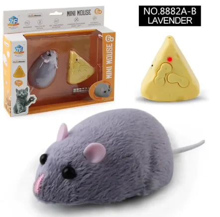 4-Way Remote Control Flocking Mouse Toy